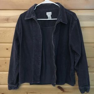 90's oversized Corduroy Zip Up Jacket